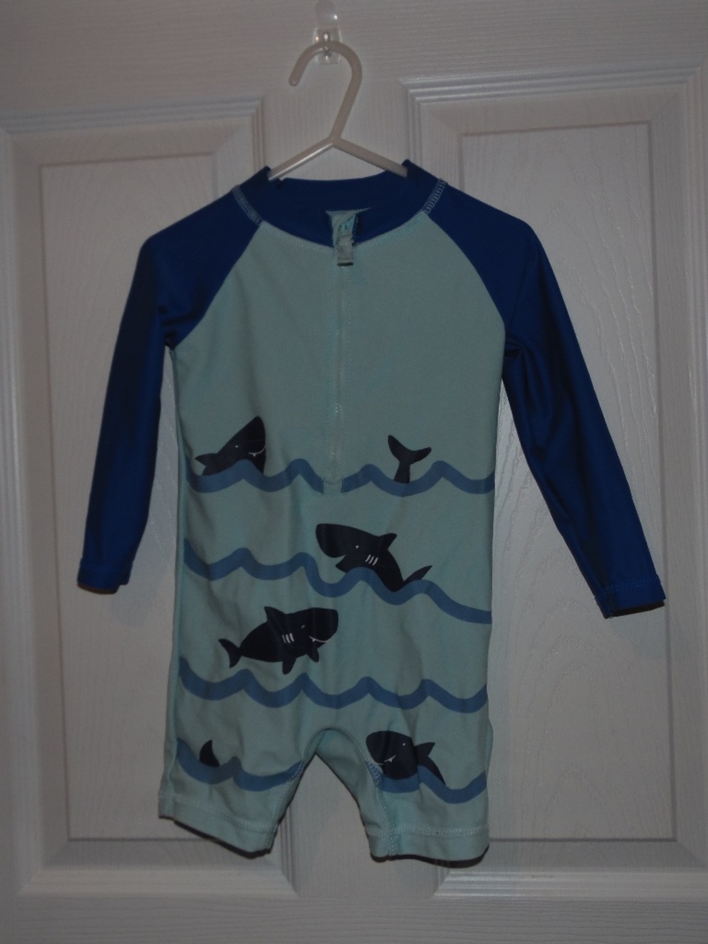 Carter's Baby Boy Shark Rash Guard Swimsuit 18M